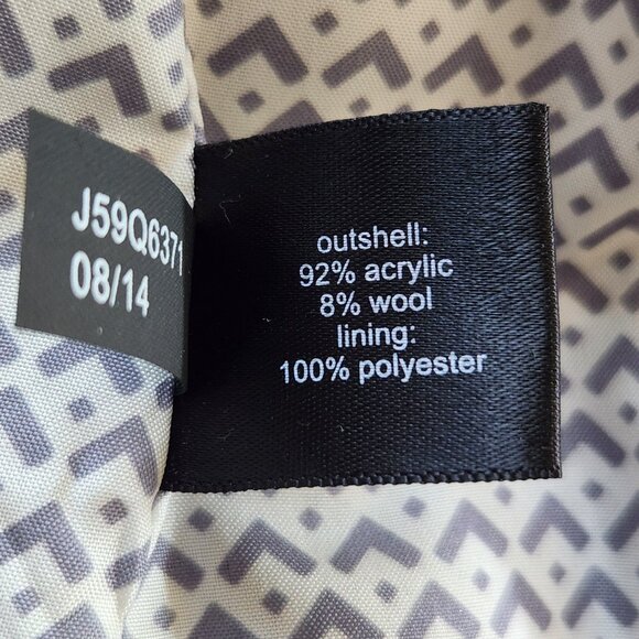 The Limited Wool Blend Blazer Black and White Houndstooth Jacket size Medium - Picture 11 of 12